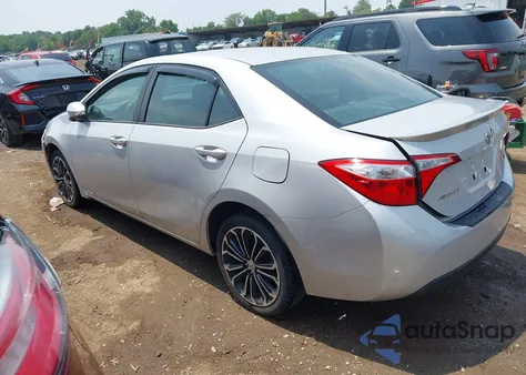 2015 Toyota Corolla S Plus from USA, damaged, VIN 2T1BURHE1FC405204